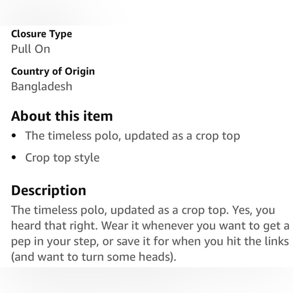 Levi’s cropped polo T-shirt (XL) - Picture 10 of 10